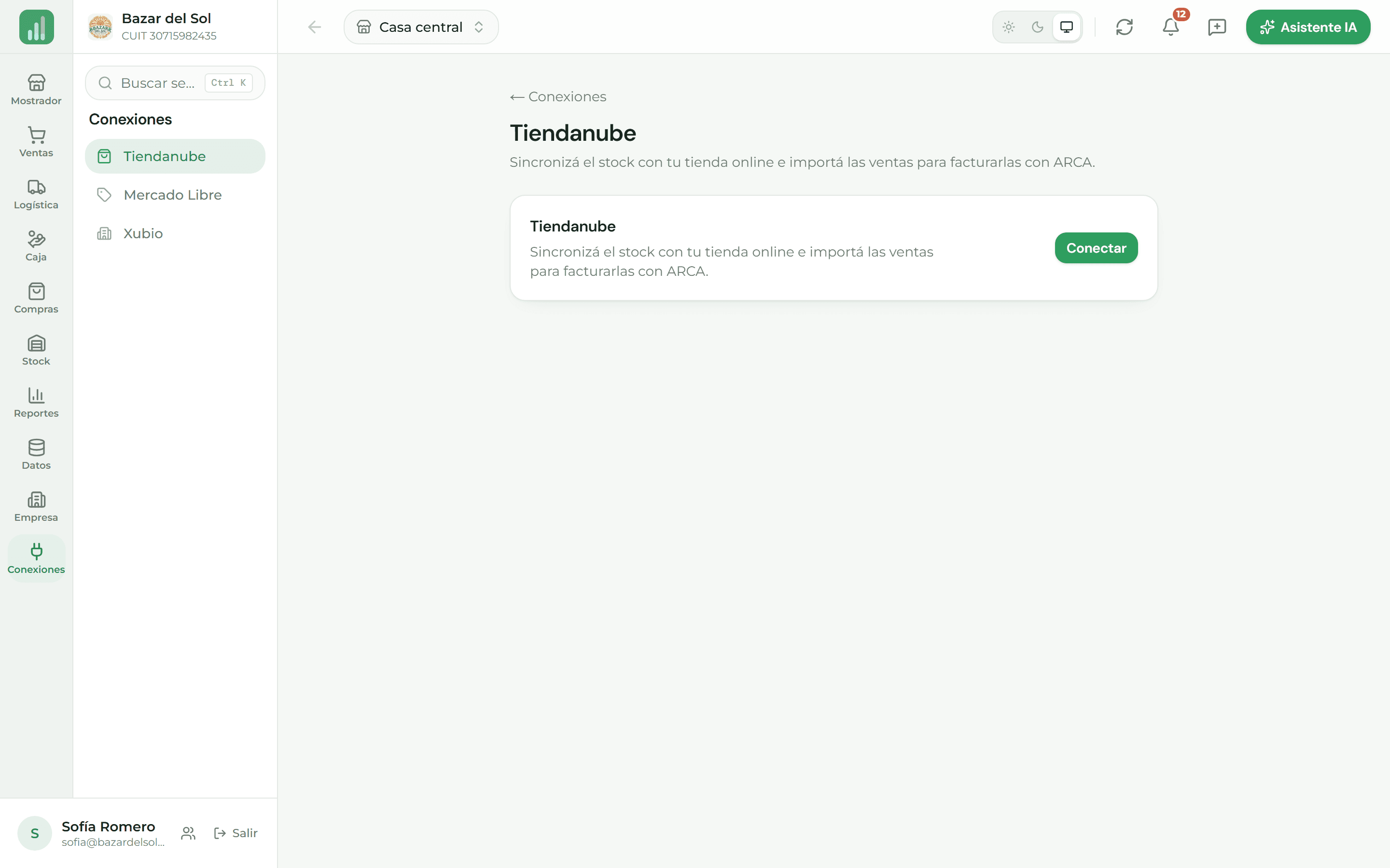 Productos de Tiendanube vinculados al catálogo de Tilo